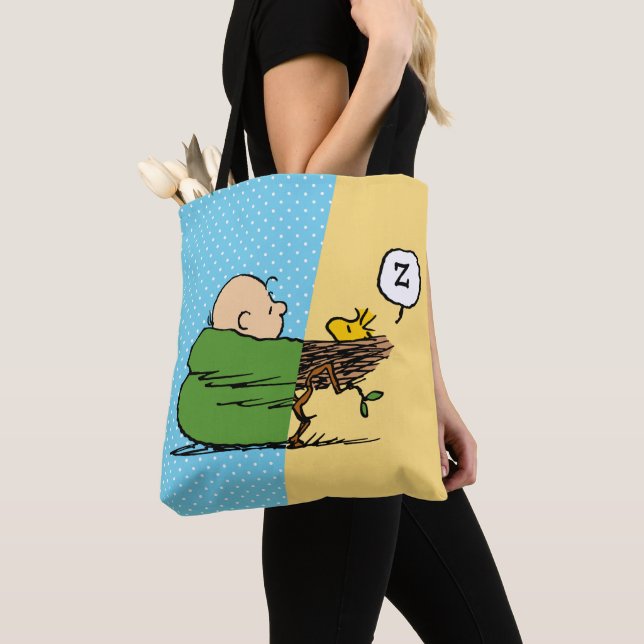 Tote Bag cacahuètes | Charlie Brown & Woodstock Half & Half (De près)