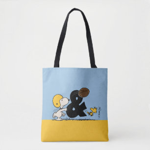 Tote Bag cacahuètes   Football Snoopy & Woodstock