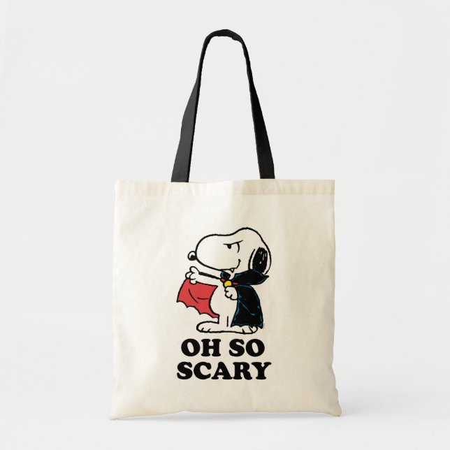 Tote Bag cacahuètes | Halloween Snoopy Vampire (Devant)