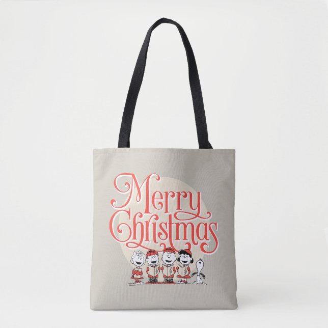 Tote Bag cacahuètes | Joyeuse Chorale de Noël (Devant)