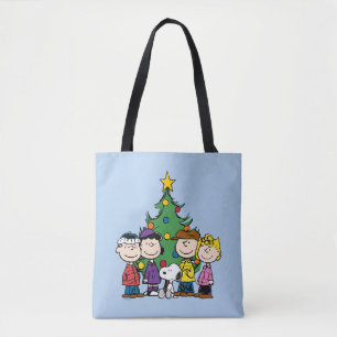 Tote Bag cacahuètes   La Bande autour de l'arbre de Noël