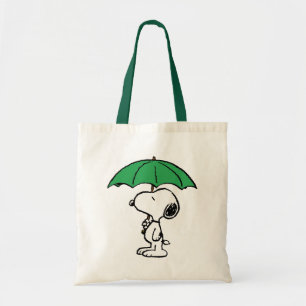 Tote Bag cacahuètes Parapluie vert Snoopy