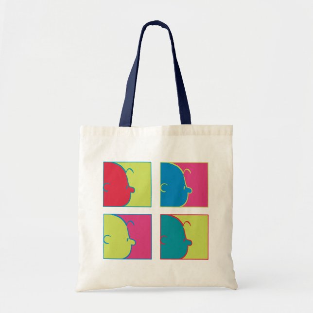 Tote Bag cacahuètes | Pop Art Charlie Brown (Devant)
