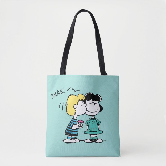 Tote Bag cacahuètes | Saint Valentin | Lucy & Schroeder Kis (Devant)