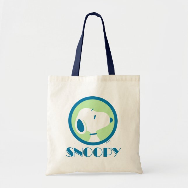 Tote Bag cacahuètes | Snoopy Blue Deco Dreams (Devant)