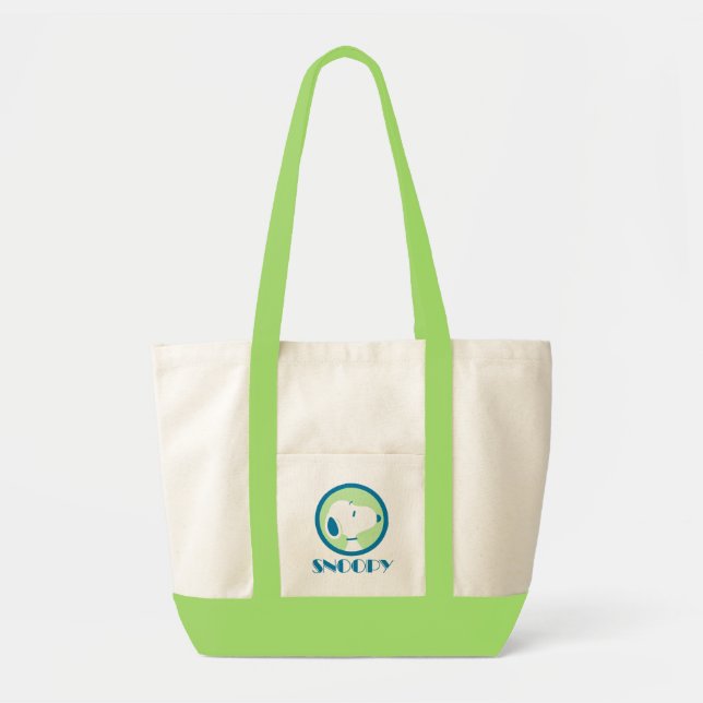 Tote Bag cacahuètes | Snoopy Blue Deco Dreams (Devant)