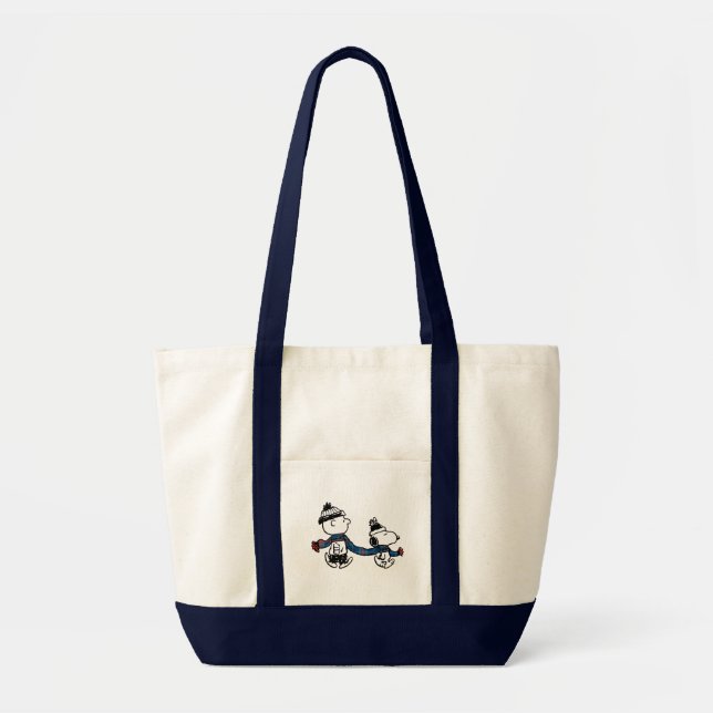 Tote Bag cacahuètes | Snoopy & Charlie Brown Chaud & Cosy (Devant)
