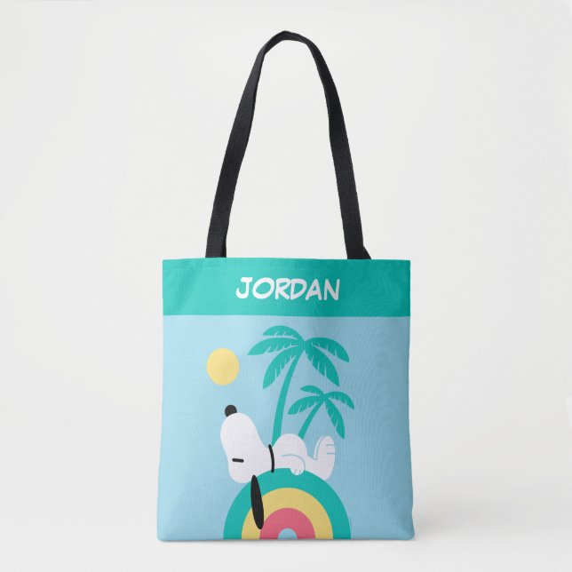 Tote Bag cacahuètes | Snoopy Deco Dreams | Ajouter Votre No (Devant)