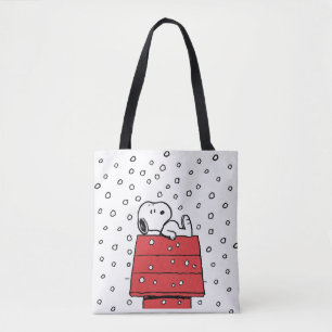 Tote Bag cacahuètes Snoopy Doghouse Snowflakes