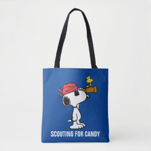 Tote Bag cacahuètes   Snoopy et bois de pirate