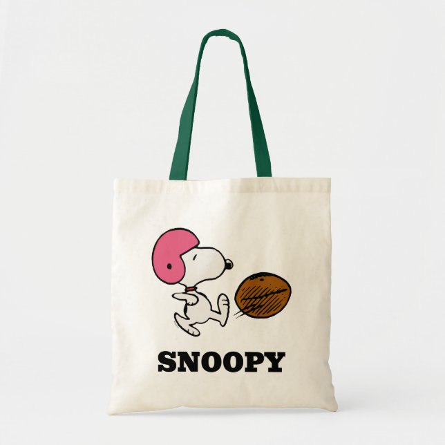 Tote Bag cacahuètes | Snoopy Football Kicker (Devant)