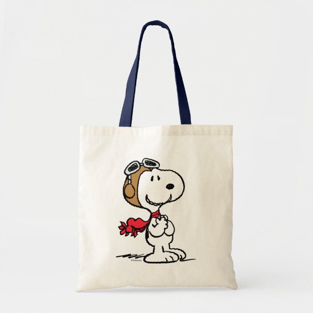 Tote Bag cacahuètes | Snoopy L'As Volant (Devant)