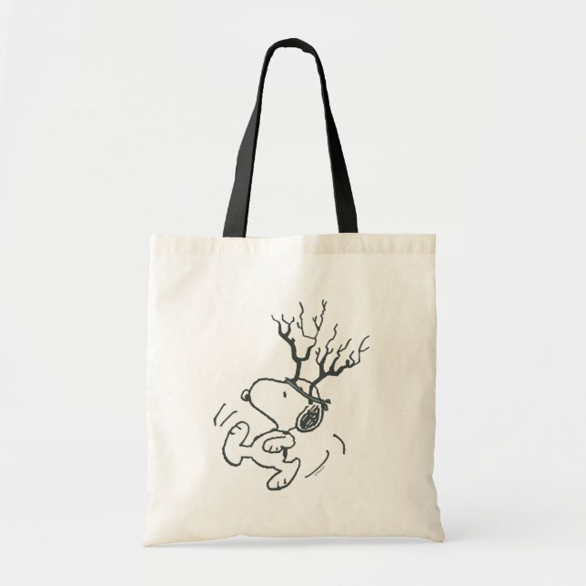 Tote Bag cacahuètes | Snoopy Reindeer (Devant)