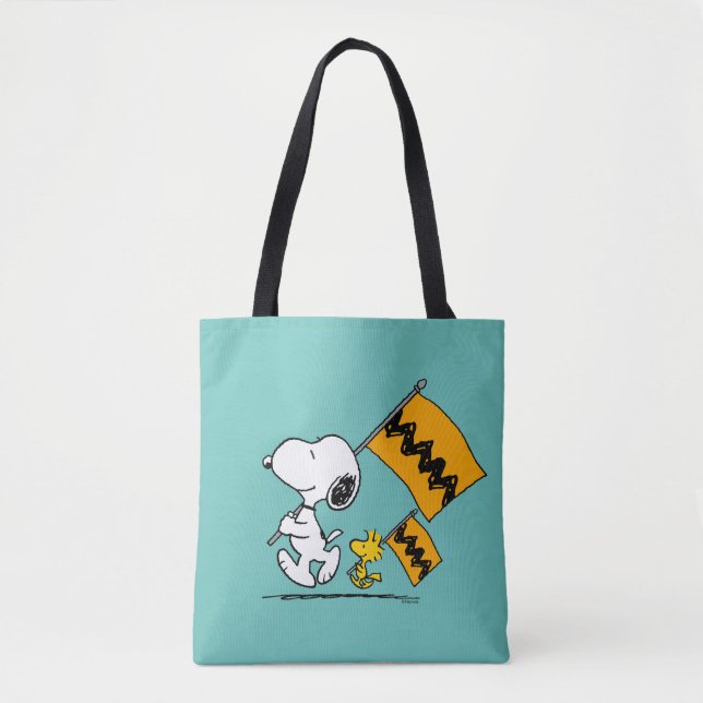 Tote Bag cacahuètes | Snoopy & Woodstock (Devant)