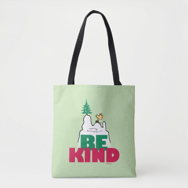 Tote Bag cacahuètes | Snoopy & Woodstock Be Kind (Devant)