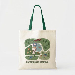 Tote Bag cacahuètes   Snoopy & Woodstock Carte du camp