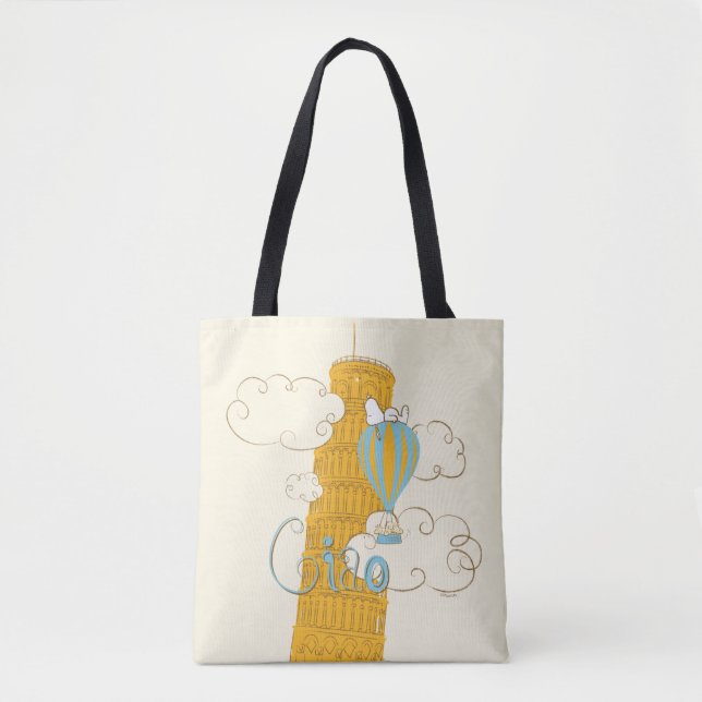 Tote Bag cacahuètes | Snoopy & Woodstock Ciao (Devant)