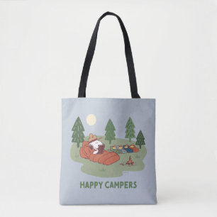 Tote Bag cacahuètes   Snoopy & Woodstock Happy Campers