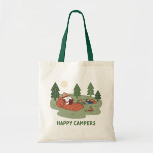 Tote Bag cacahuètes   Snoopy & Woodstock Happy Campers