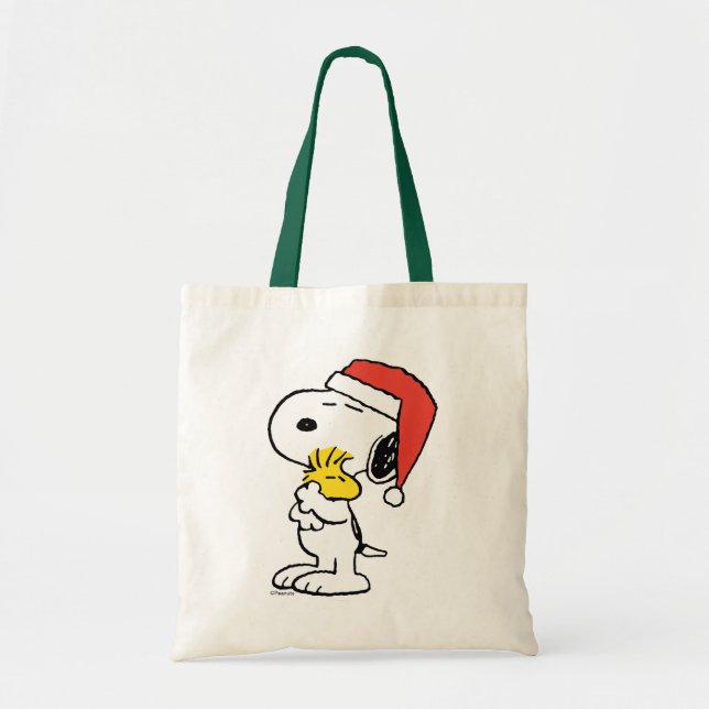 Tote Bag cacahuètes | Snoopy & Woodstock Holiday (Devant)
