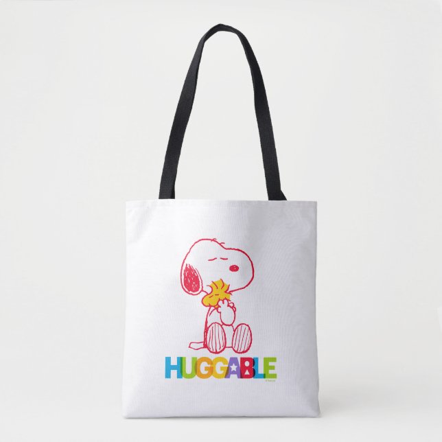 Tote Bag cacahuètes | Snoopy & Woodstock Huggable (Devant)