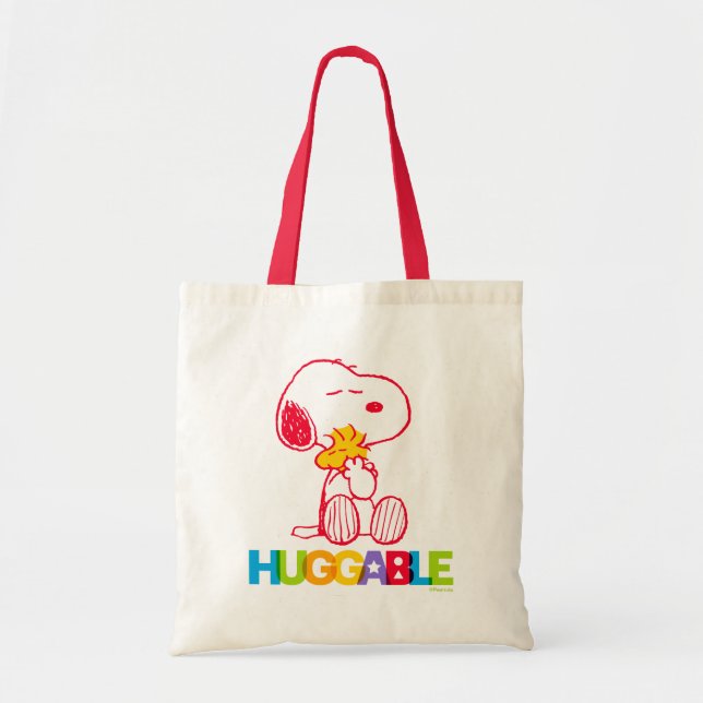 Tote Bag cacahuètes | Snoopy & Woodstock Huggable (Devant)