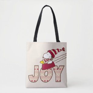 Tote Bag cacahuètes   Snoopy & Woodstock Joy Sled Ride