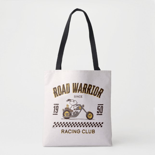 Tote Bag cacahuètes | Snoopy & Woodstock Road Warriors (Devant)