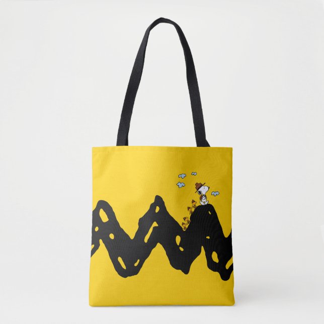 Tote Bag cacahuètes | Snoopy & Woodstock Scout Troop Hippiq (Devant)