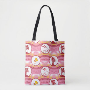 Tote Bag cacahuètes   Snoopy & Woodstock Tropical Cutie