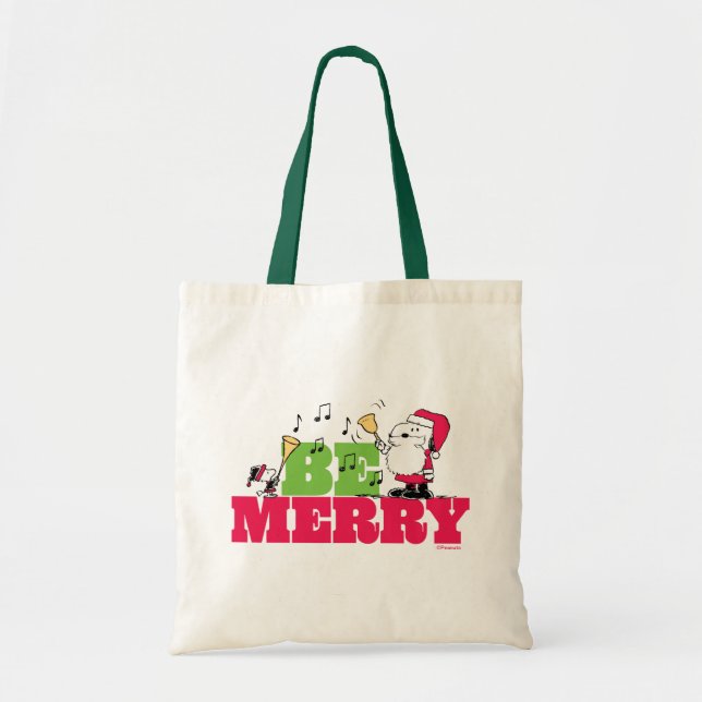 Tote Bag cacahuètes | Sois Joyeux Noël (Devant)