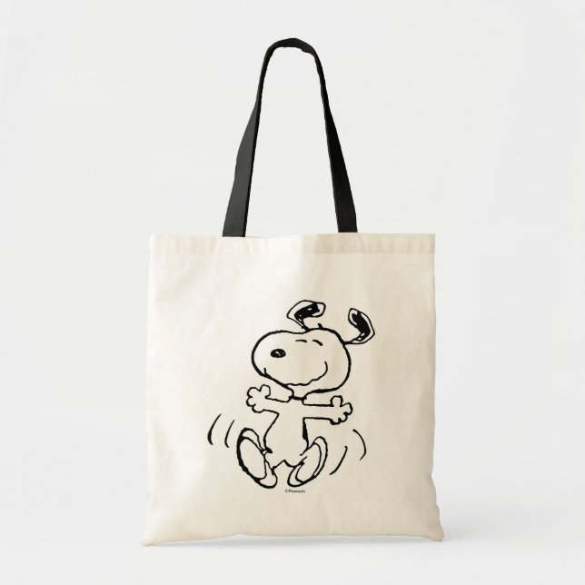 Tote Bag cacahuètes | Une Danse Heureuse Snoopy (Devant)