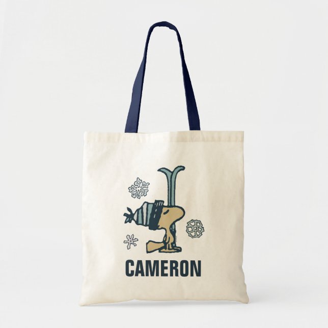 Tote Bag cacahuètes | Woodstock Ski Pro | Ajouter Votre Nom (Devant)