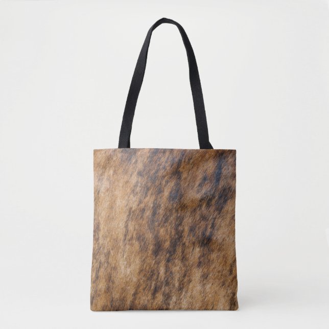 Tote Bag Cachage de vache brindle (Devant)
