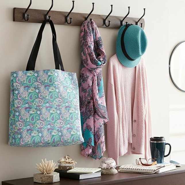 Tote Bag Cachemire bleu vintage (Créateur téléchargé)