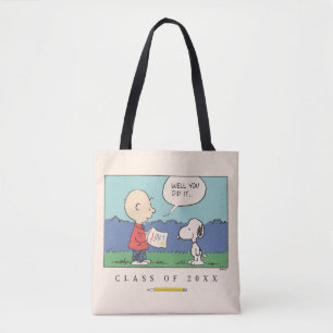 Tote Bag Cachou Charlie Brown Snoopy Bien Vous l'avez fait 