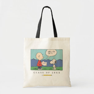 Tote Bag Cachou Charlie Brown Snoopy Eh bien vous l'avez fa