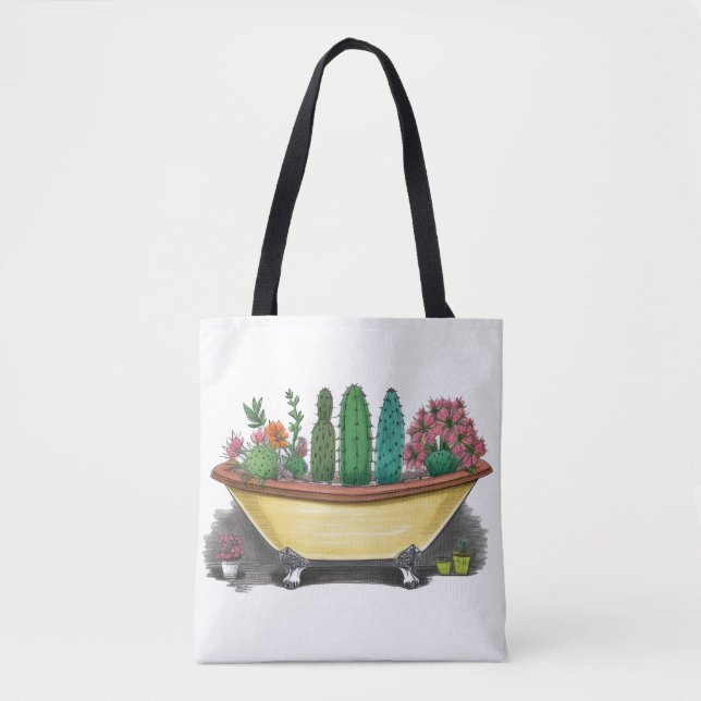 Tote Bag Cactus colorés (Devant)