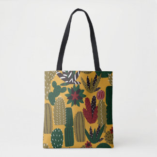 Tote Bag Cactus et succulents : Vintage