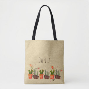 Tote Bag Cactus informatique Cactus Fourre-tout - Personnal