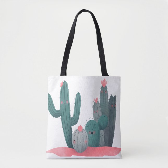 Tote Bag cactus mignon (Devant)