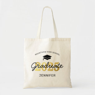 Tote Bag Cadeau 2025 Black Gold Graduate