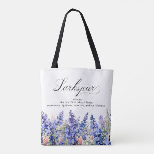 Tote Bag Cadeau 95e anniversaire Fleur du mois de naissance