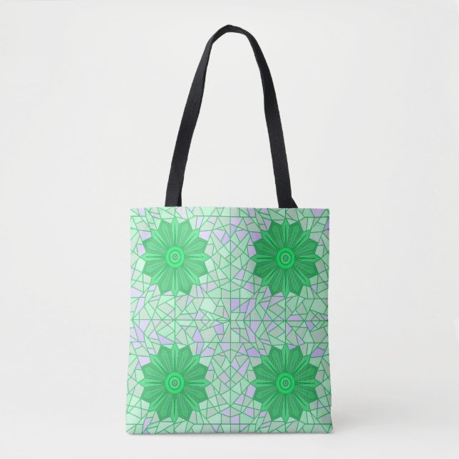 Tote Bag Cadeau amoureux vert (Devant)
