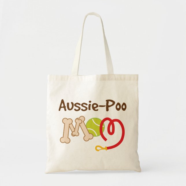 Tote Bag Cadeau Australien-Poo de maman de race de chien (Devant)