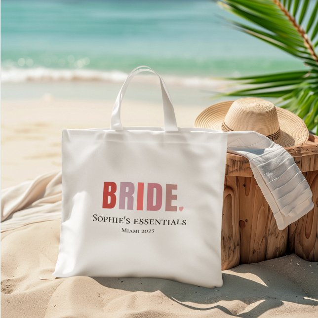 Tote Bag Cadeau Bachelorette personnalisée pour mariée (Créateur téléchargé)