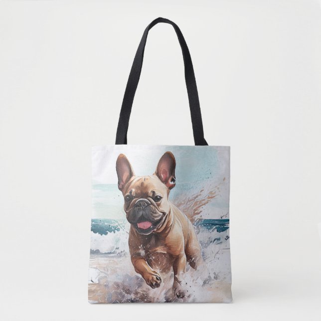 Tote Bag Cadeau Bouledogue Français (Devant)