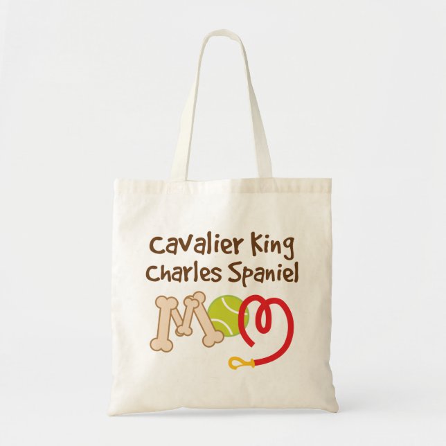 Tote Bag Cadeau cavalier de maman de race de chien (Devant)