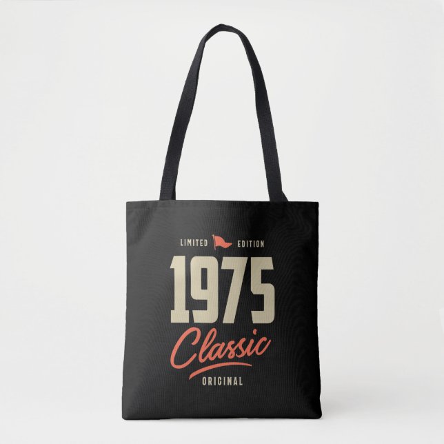 Tote Bag Cadeau classique d'anniversaire 1975 (Devant)