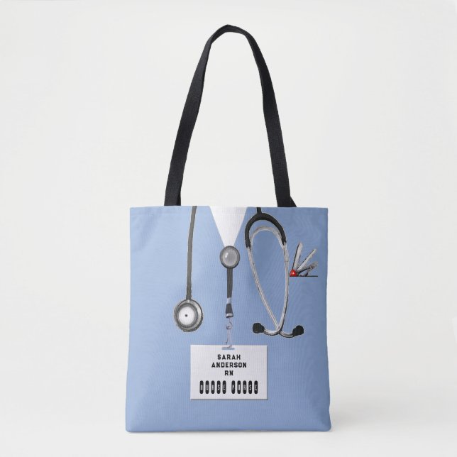 Tote Bag Cadeau créatif pour infirmière (Devant)